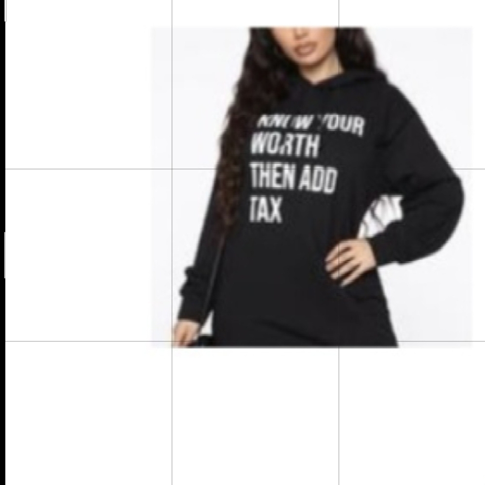 Black Graphic Hoodie